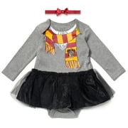 Harry Potter Hermione Infant Baby Girls Dress and Headband Newborn to Infant